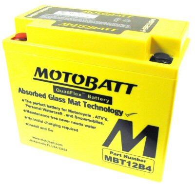 MotoBatt Quadflex Battery 12v 12ah
